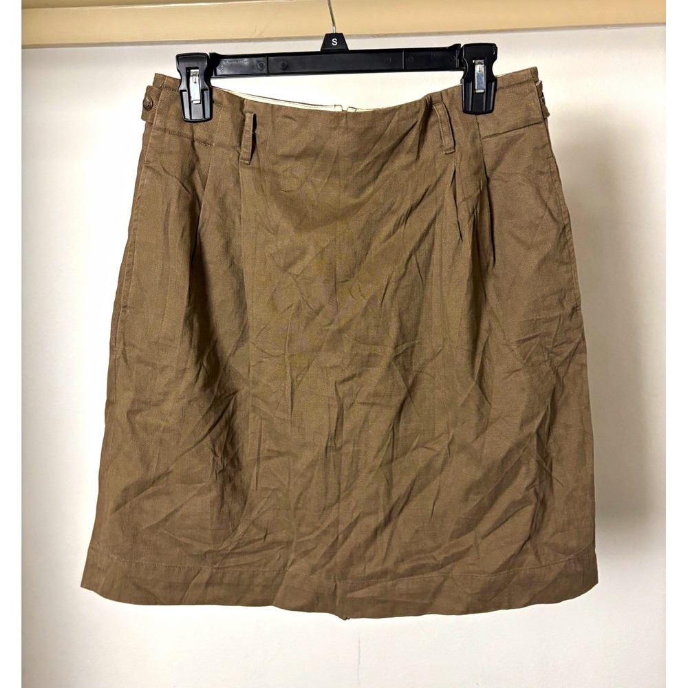 Ralph Lauren Women's Brown Twill Chino Shorts Size 12 3" Inseam Pockets